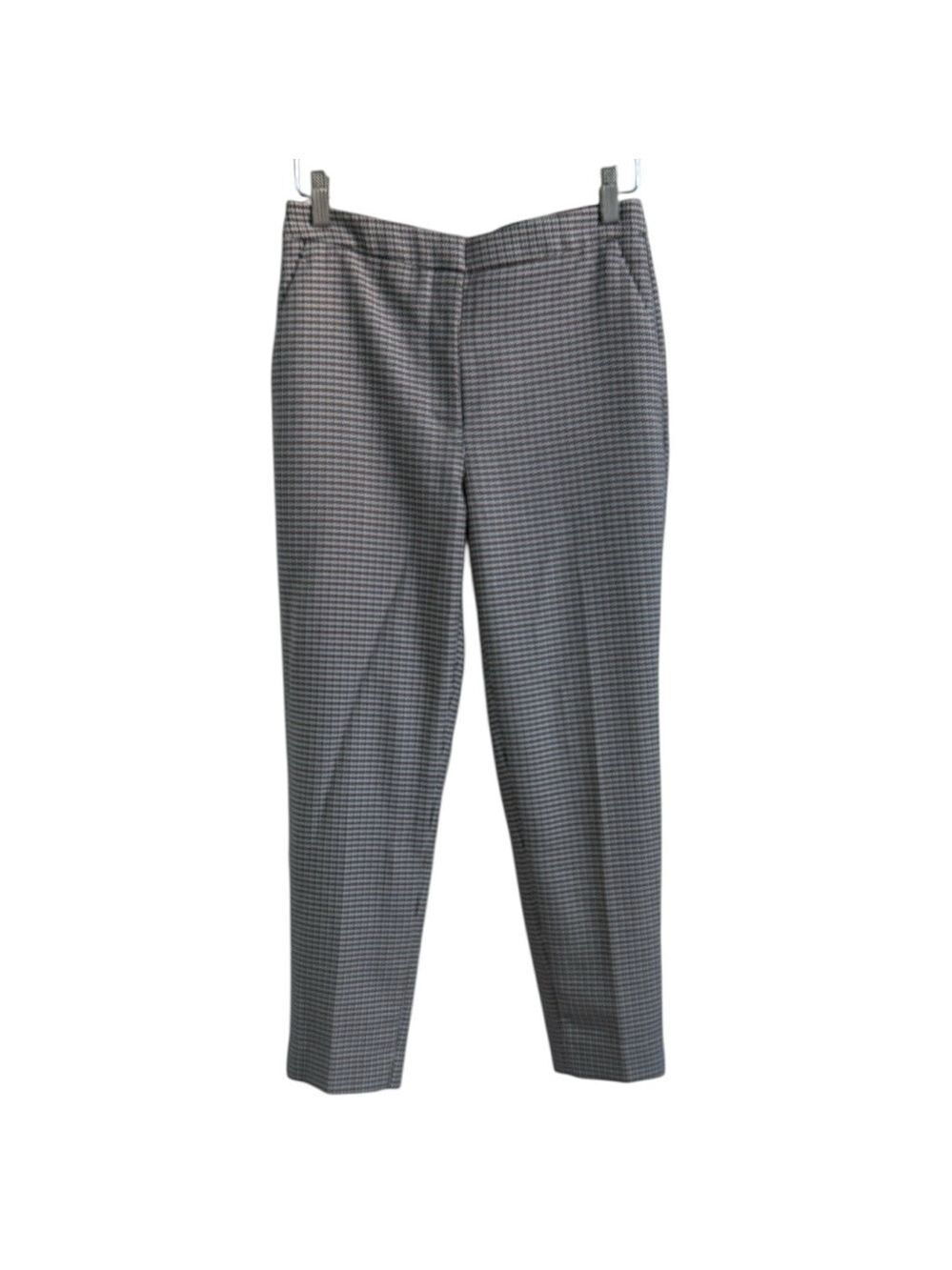 H&M Brown and Beige Houndstooth Patterned Slacks Size US4 - Picture 2 of 12